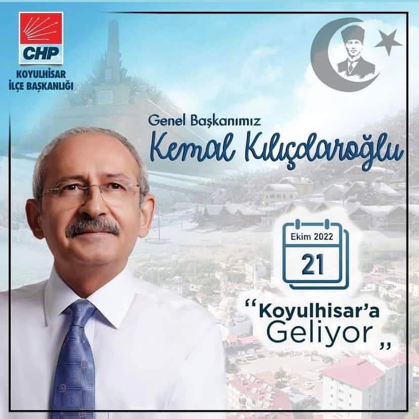 CHP lideri Kılıçdaroğlu Koyulhisar’a gidiyor!