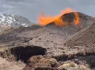 Güzelyurt köyünde, Doğalgaz Hattına Yıldırım Düştü: