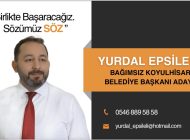 Yurdal EPSİLELİ Koyulhisar Belediye Başkan Adaylığını Açıkladı.