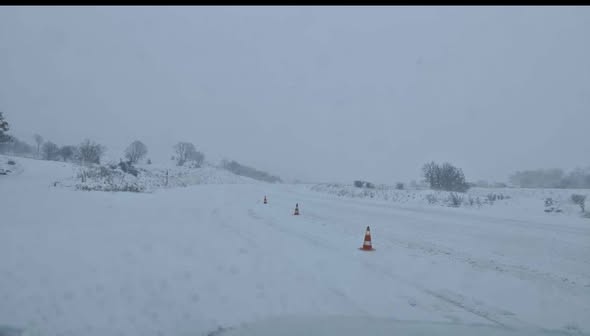 Sivas-Ordu Karayolu Büyük Araç Trafiğine Kapatıldı.